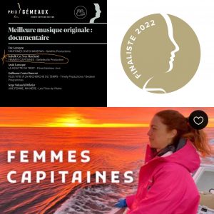 Le couple de musiciens composé du natif de Saint-Bruno-de-Guigues Yves Marchand et Isabelle Cyr a composé la trame sonore du documentaire Femmes capitaines 
